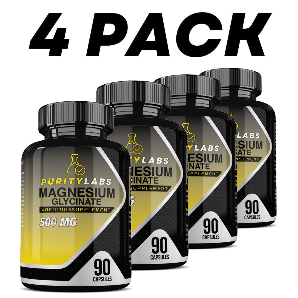 PurityLabs Magnesium Glycinate - 4 Pack